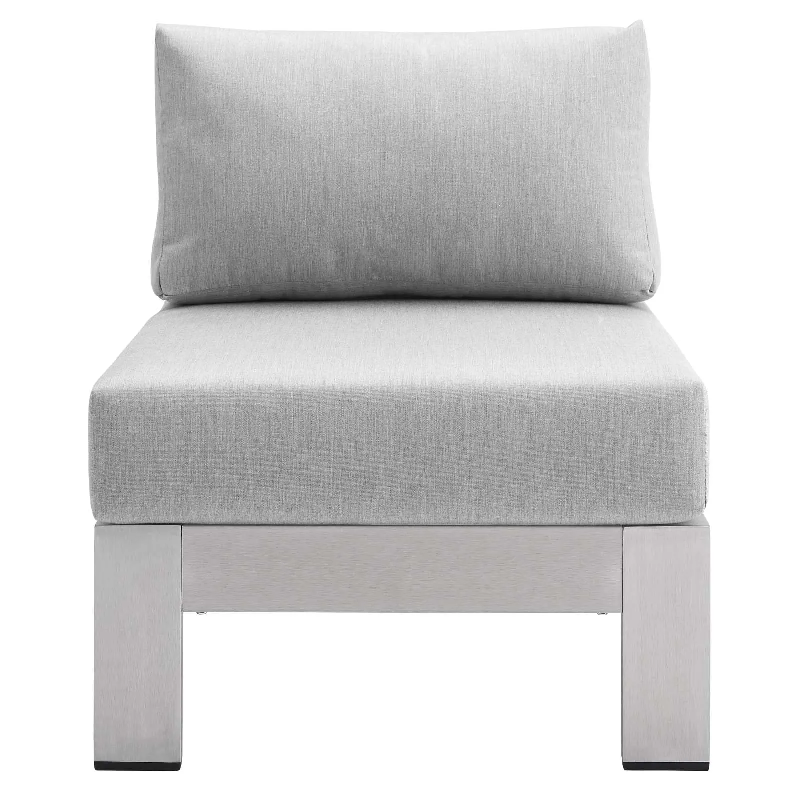 Coast Sunbrella® Fabric Aluminum Outdoor Patio Armless Chair