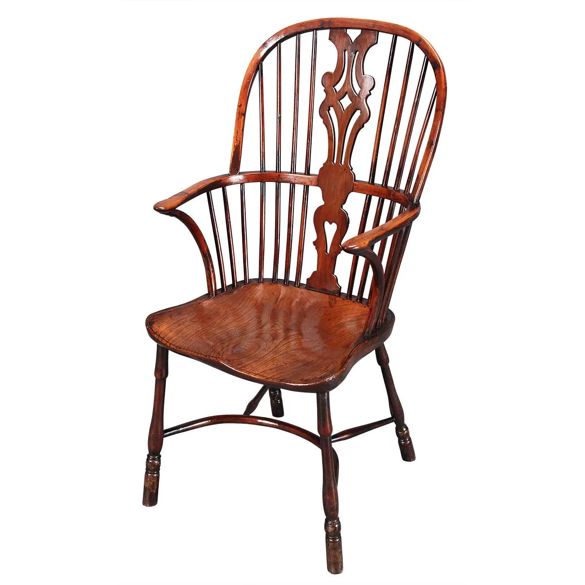 Double-Bow Windsor on Slender Turned Legs