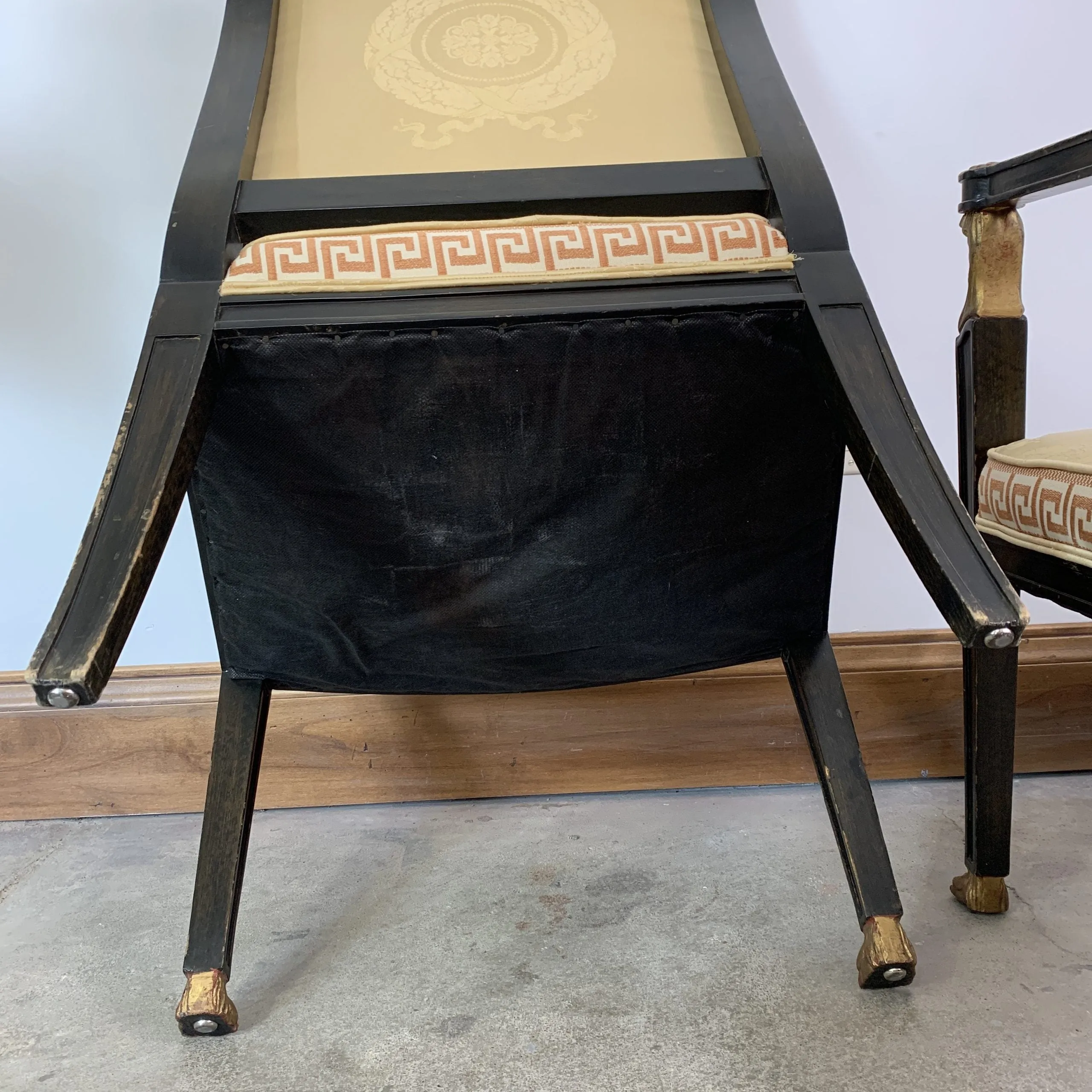 French Directors Chairs, Antique, Accent Chairs, Pair