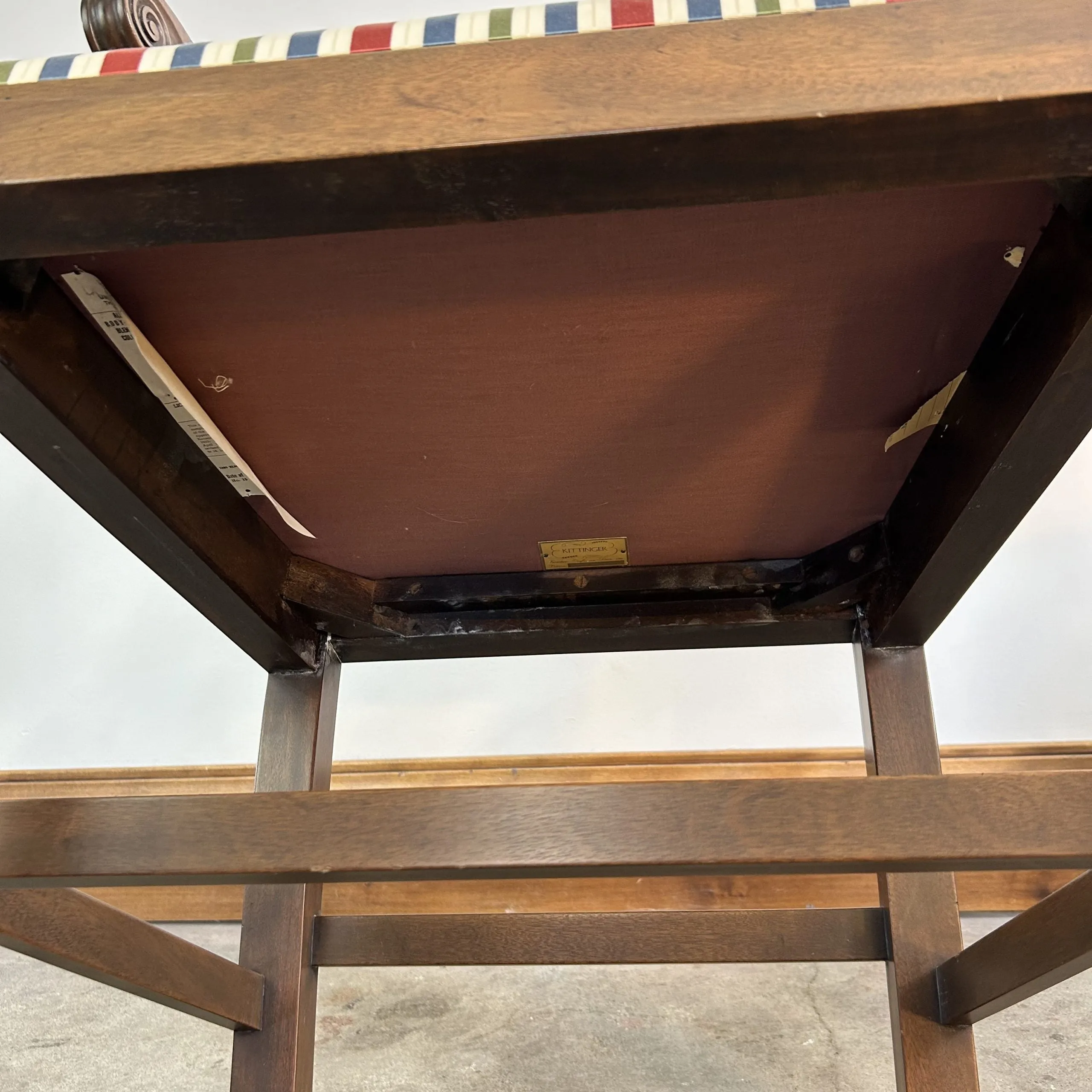 Kittinger Mahogany Newport Chairs, Chippendale Style, Pair