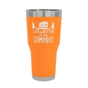 LIFE IS BETTER ORANGE 30oz TUMBLER