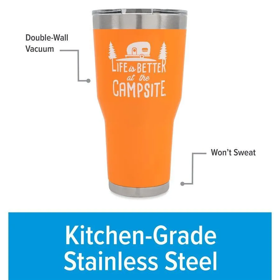 LIFE IS BETTER ORANGE 30oz TUMBLER