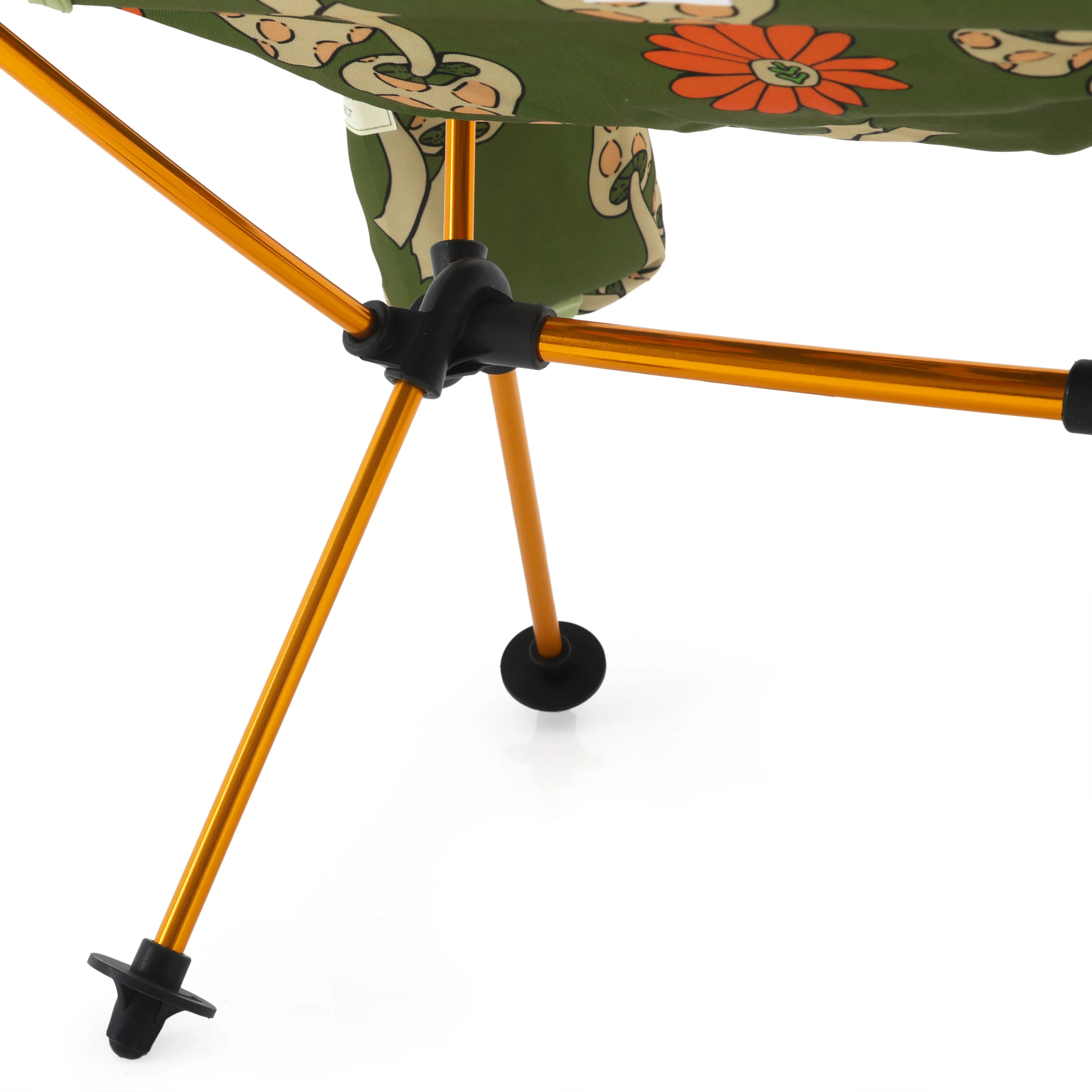 Mushroom / Floral Green Camping Chair