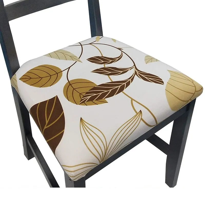 Pattern Stretchable Dining Chair Seat Cover Christmas Tree
