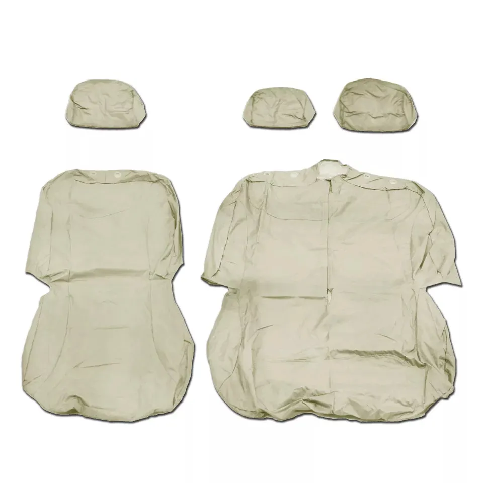 Renault Trafic Front 1 2 Fully Tailored Waterproof Seat Covers Beige MY 01-14