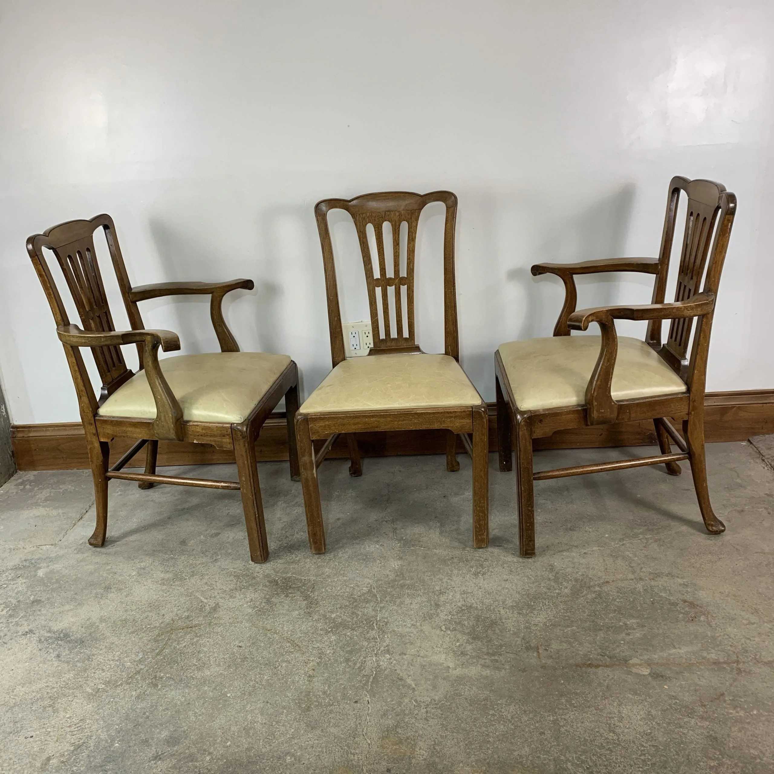 Vintage Leather Dining Chairs