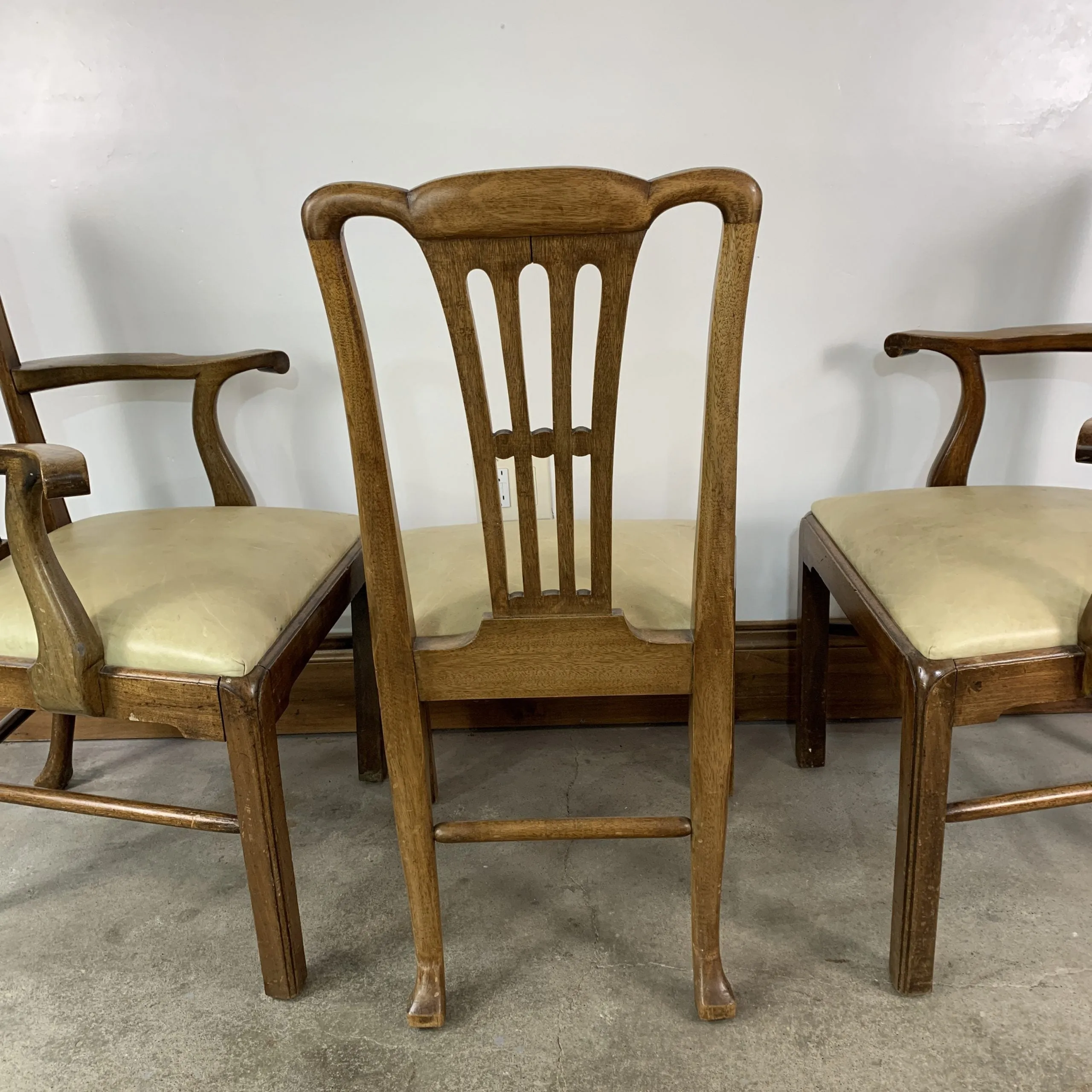Vintage Leather Dining Chairs