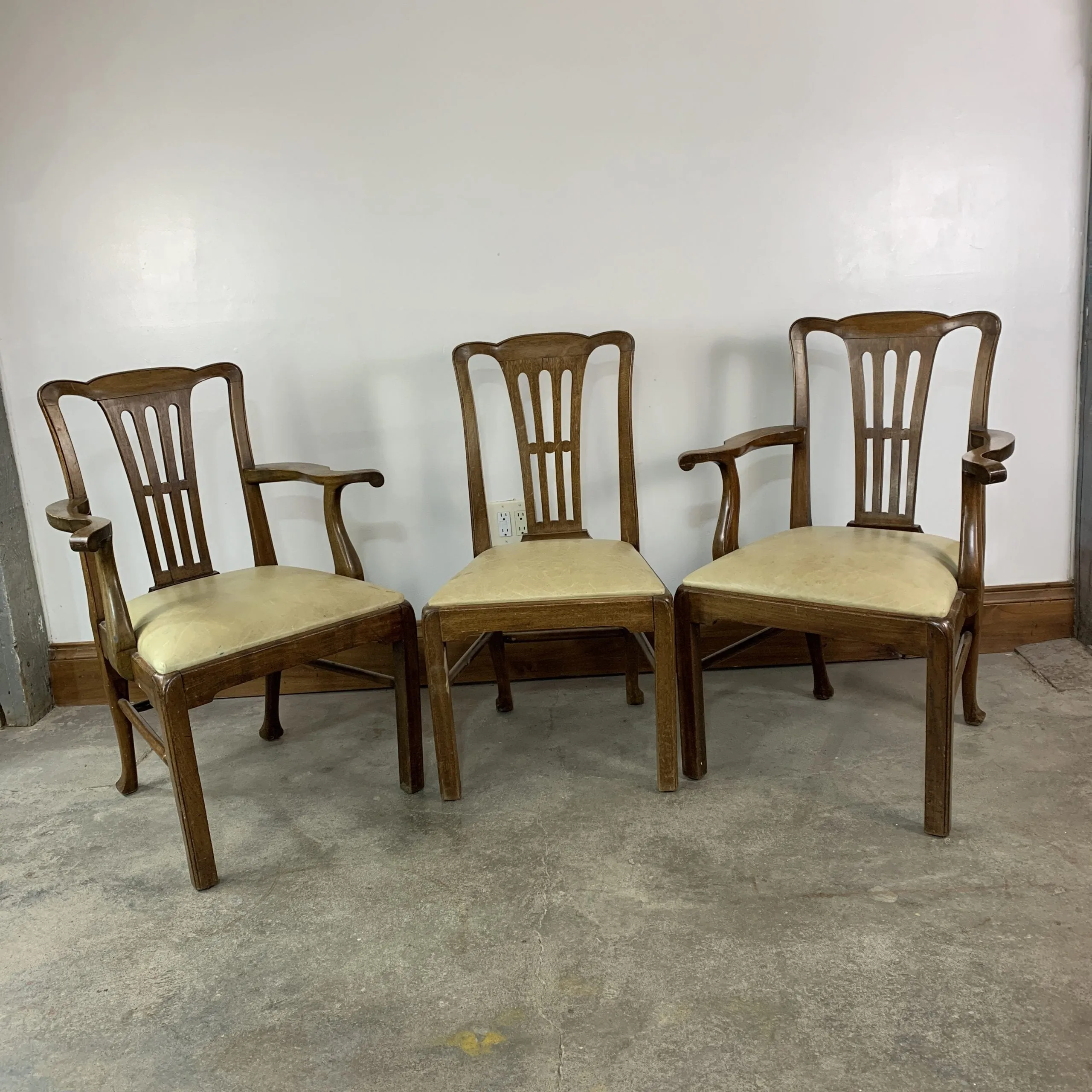 Vintage Leather Dining Chairs