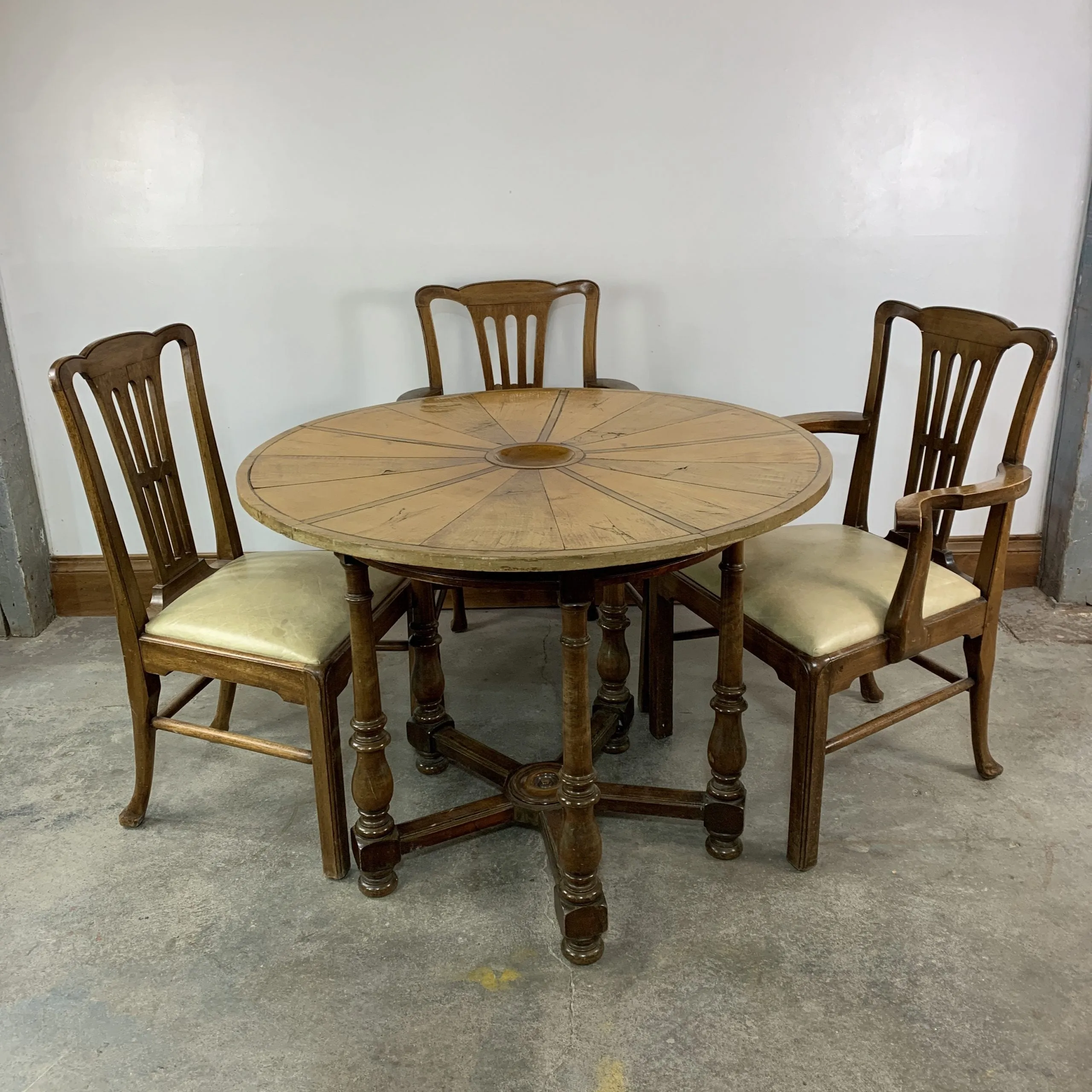 Vintage Leather Dining Chairs