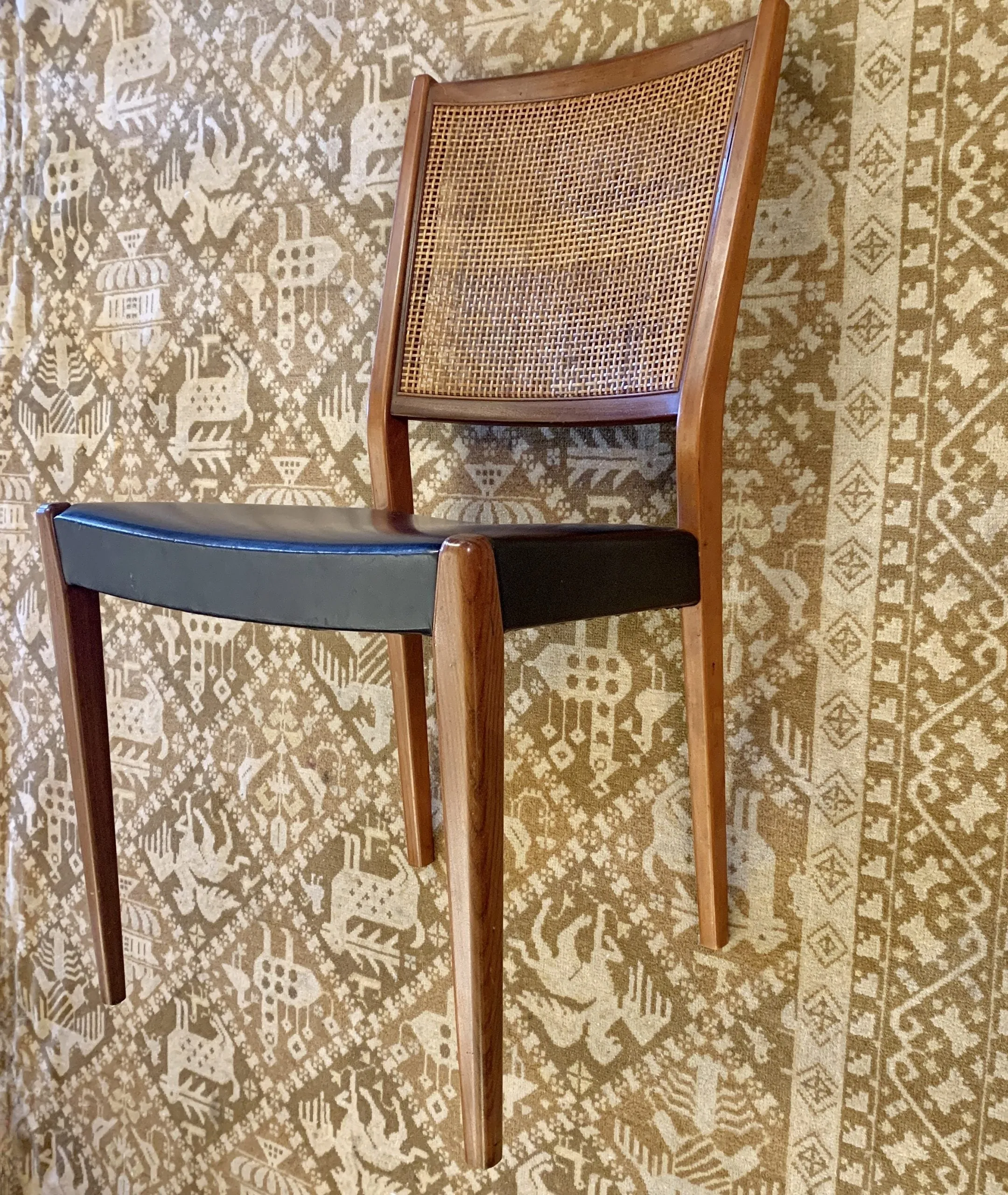 Vintage Skaraborgs Mobelindustri AB Tibro Swedish Dining Chairs, Set of Four