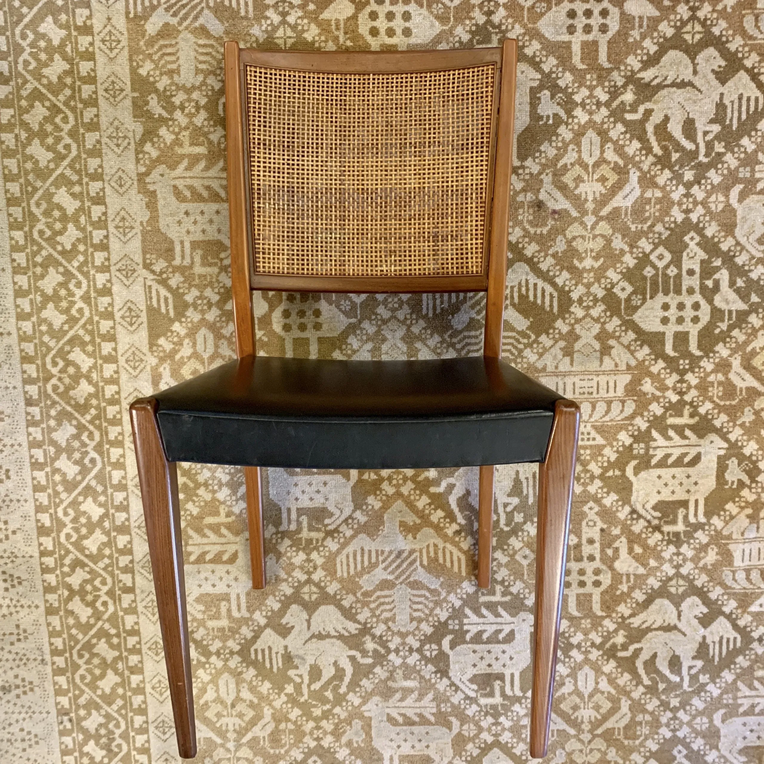 Vintage Skaraborgs Mobelindustri AB Tibro Swedish Dining Chairs, Set of Four