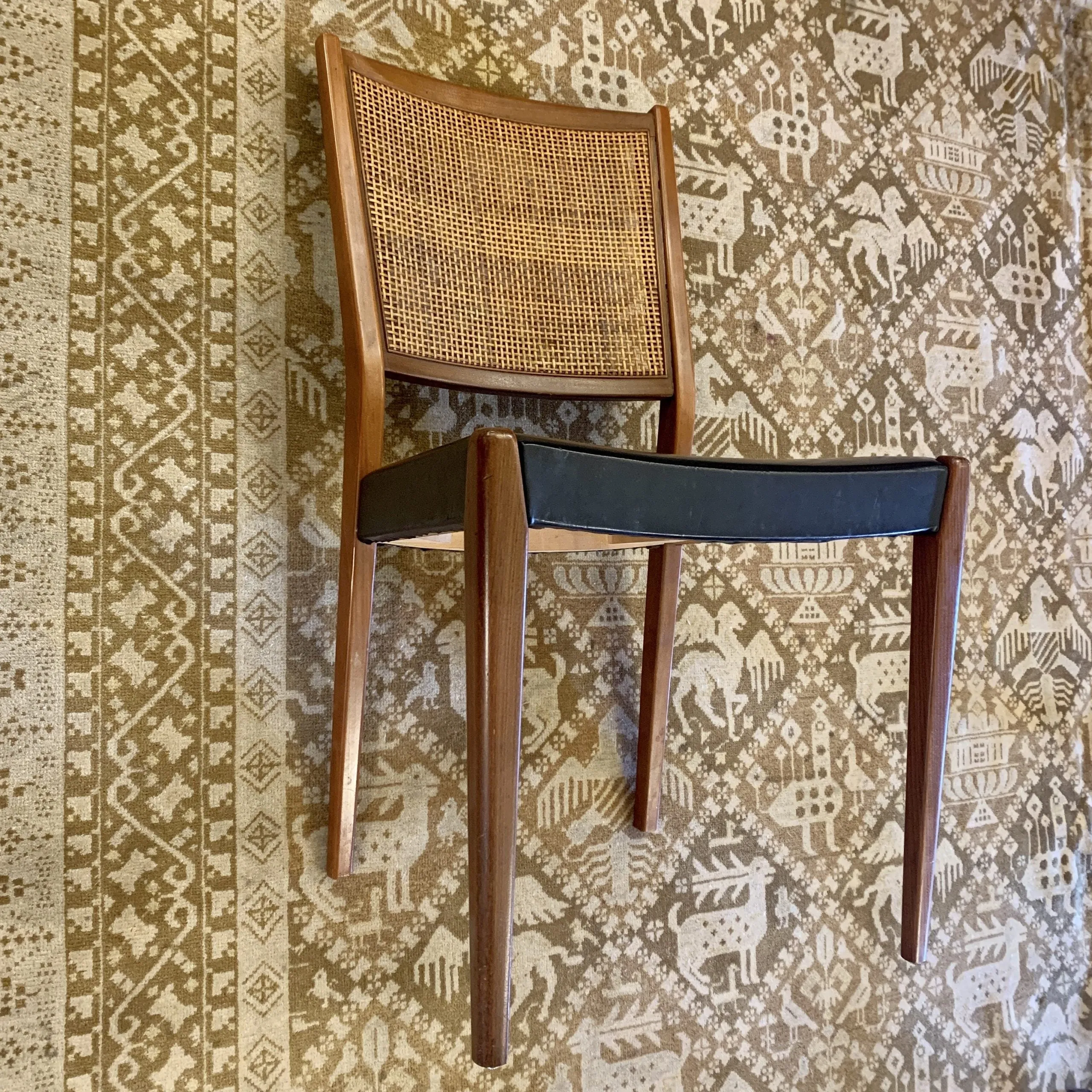 Vintage Skaraborgs Mobelindustri AB Tibro Swedish Dining Chairs, Set of Four